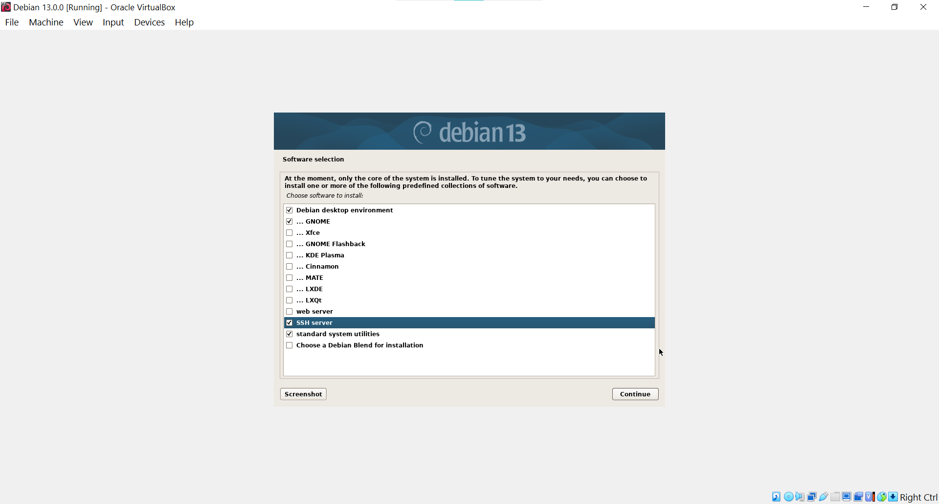 Software selection