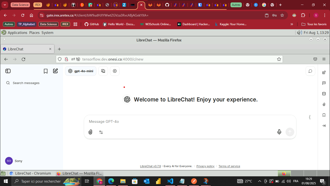 Plateforme Librechat