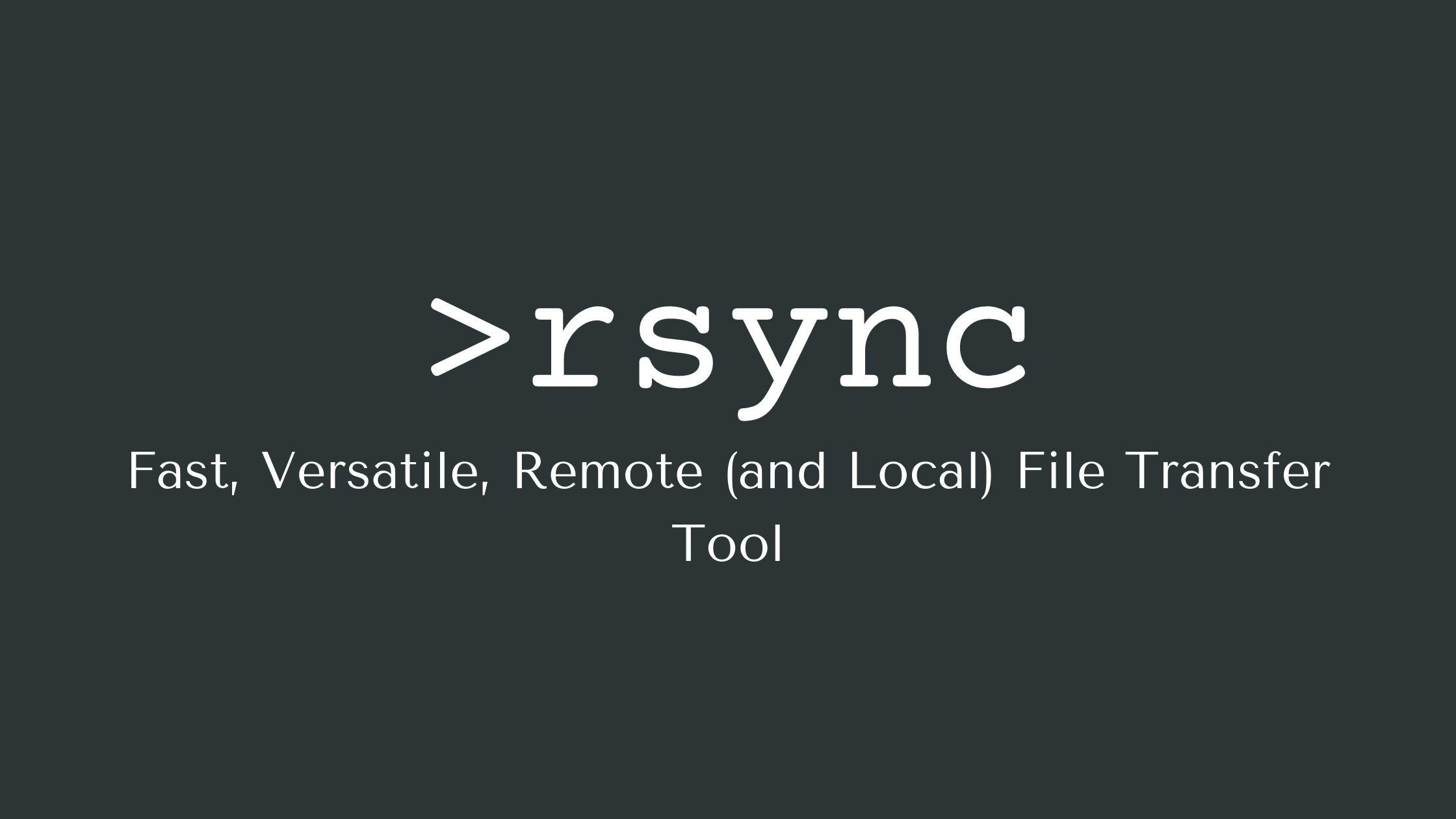 Sauvegarde des données avec RSYNC - Cover Image